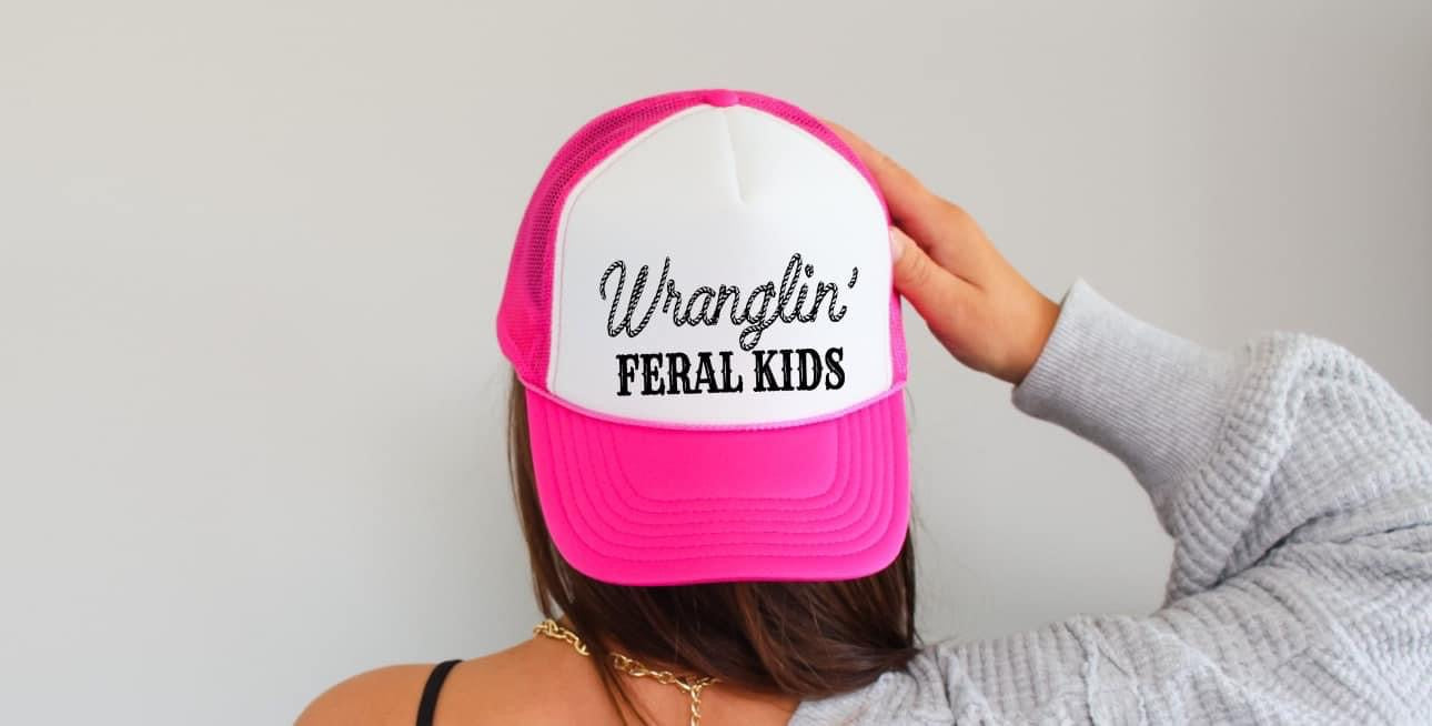 Wranglin trucker hat