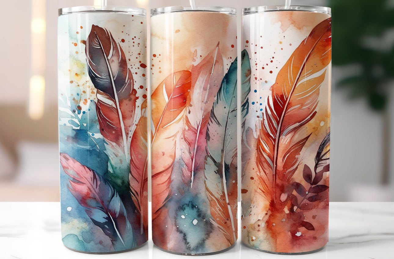 Feather tumbler