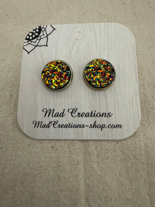 Party confetti studs