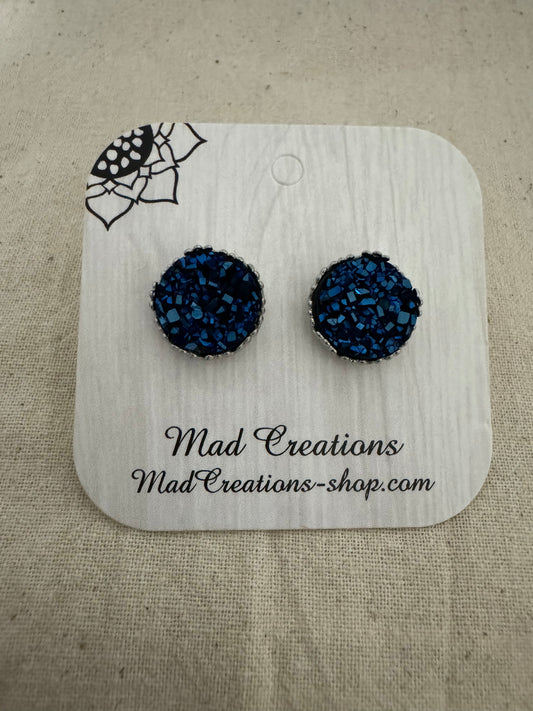 Dark blue studs